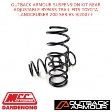 OUTBACK ARMOUR SUSPENSION KIT REAR ADJ BYPASS TRAIL FITS TOYOTA LC 200S 9/2007+